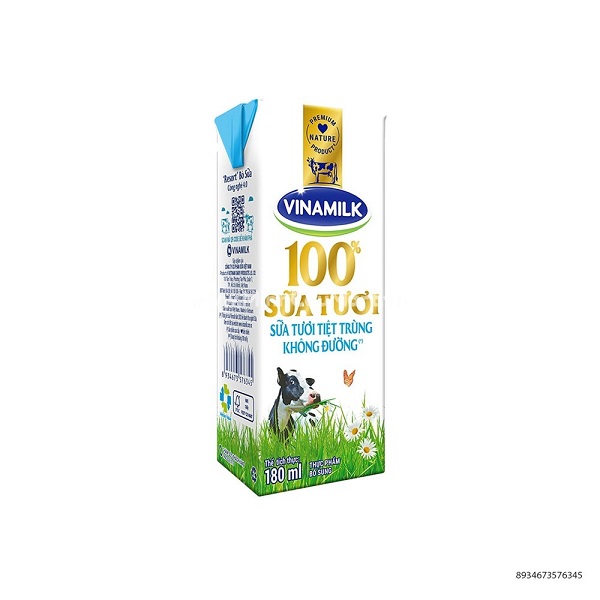 Sữa tươi Vinamilk 180ml